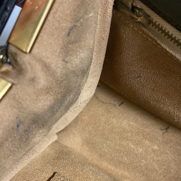 Harrods Black Leather Satchel Purse - Picture 15 of 17